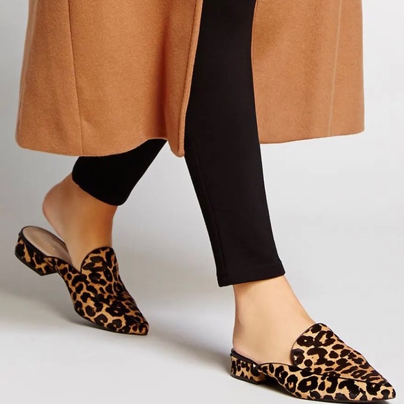 NWOB Cole Haan Piper Leopard Print Calf Hair Mules - Picture 3 of 4